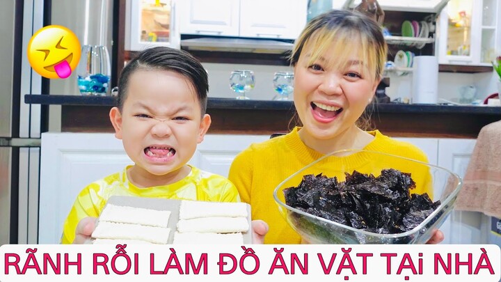 Vlog#: BÁNH SỮA CHUA PHÔ MAI/RONG BIỂN CHÁY TỎI ĂN À GHIỀN.