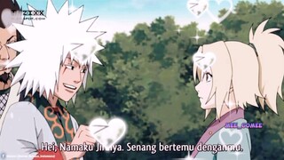 Jiraiya di pukul Tsunade