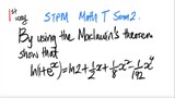 1st way: STPM Math T Sem2 By using the Maclaurin's theorem show that ...