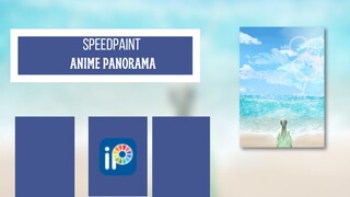 Hijau-hijau di Pantai (Speedpaint Anime Panorama with Ibis Paint X