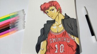 Drawing Hanamichi Sakuragi from Slam Dunk