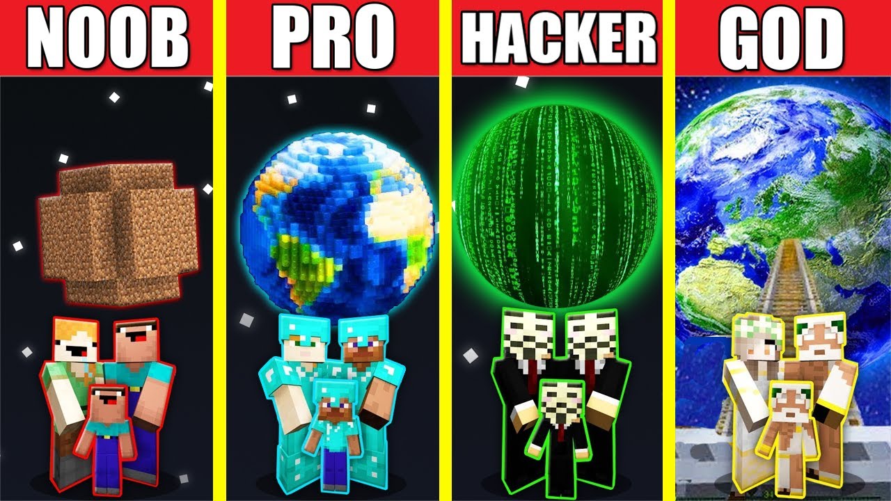 Minecraft NOOB vs PRO vs HACKER : FAMILY HOUSE CHALLENGE in minecraft /  Animation 