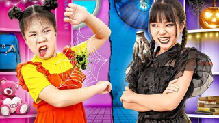 Don't Feel Jealous, Baby Doll!... Let's Play With New Friend Wednesday Addams