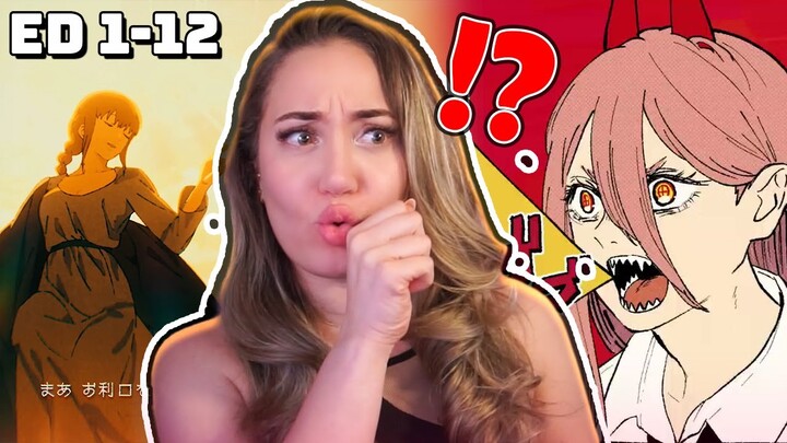 First Time Reacting to ALL CHAINSAW MAN Endings (1-12)