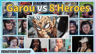 Garou vs 8 Heroes Full Fight Reaction Mashup || One Punch Man