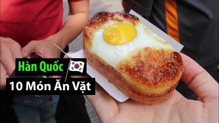 10 MÓN ĂN VẶT NGON NHẤT CHỢ Myeongdong Hàn Quốc 🍳🇰🇷