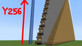 Fastest way to get to 256 blocks high?