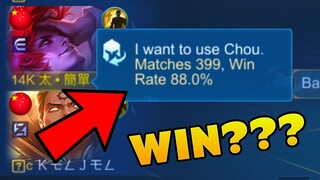 MY 400 MATCHES CHOU ( WIN OR LOSE? ) - MLBB