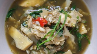 แกงเปรอะหน่อไม้ใส่ใบย่านาง เมนูง่ายๆ ใครๆก็ทำได้ Bamboo Shoot Soup | Thai Food