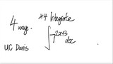 UC Davis#4  4 ways: integrate 7^(2x+3) dx