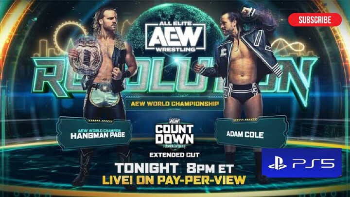 HANGMAN PAGE VS ADAM COLE |AEW REVOLUTION PS5 2K22