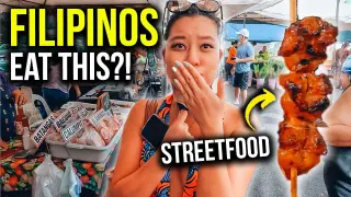 Trying FILIPINO STREET FOOD For The First Time!