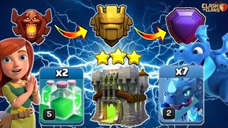 TH11 BEST ARMY FOR PUSHING TROPHY | ELECTRO DRAGCLONE | EASY 3 STAR CLASH OF CLANS