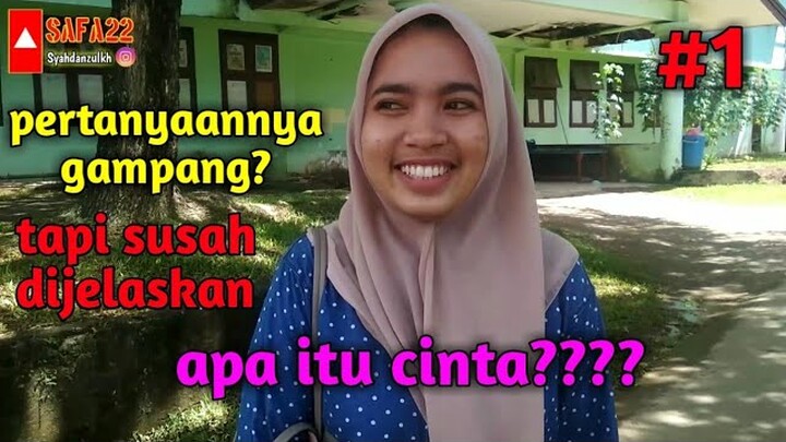 Pertanyaannya gampang banget. tapi susah dijelaskan ❤️ apa itu cinta?