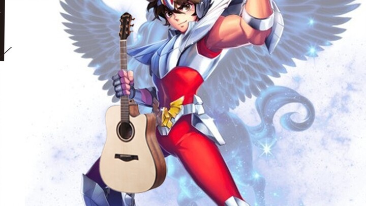 Bản sao bóng guitar phỏng theo BGM "Saint Seiya" cổ điển, bạn có thể lặp lại nó mười lần bằng tai ng