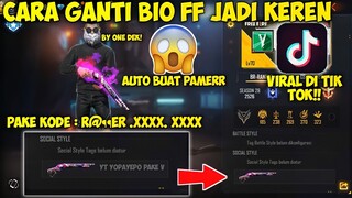 CARA UBAH BIO FREE FIRE JADI SG 2 UNGU RAPPER !? YANG LAGI VIRAL DI TIK TOK - GARENA FREE FIRE