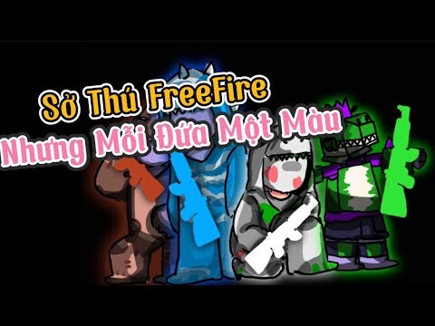 Sở Thú FreeFire Nhưng Mỗi Đứa Dùng Súng Một Màu | Chú Xám