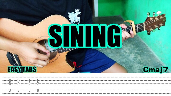 Sining - Dionela ft Jay R - Fingerstyle Guitar Cover (Tabs) Chords Lyrics