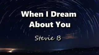 When I Dream About You - Stevie B (Lyrics)