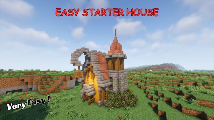 ⛏️ Minecraft Build Tutorial 🌲Easy Survival House 🏘️