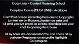 Cody Lister course  - Content Marketing School download