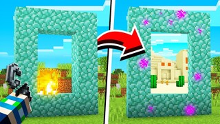 How to Turn ANYTHING INTO A PORTAL in Minecraft! (NO MODS!)
