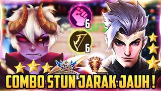 KE MYTHIC SEASON BARU PAKE COMBO STUN JARAK JAUH ! | MAGIC CHESS MOBILE LEGENDS