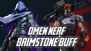 Valorant Patch Note 2.0 | Omen Nerf Brimestone Buff