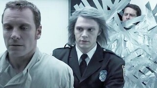 Quicksilver ช่วยชีวิต Magneto ทุบกระจกด้วยมือเปล่า และเกาะคนกับผนังทันที