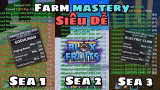 Roblox-Cách Farm 600 Mastery Siêu Dễ Ở Từng Sea 1,2,3 Trong Blox Fruit