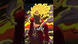 Top 10 strongest one piece Characters #fypシ