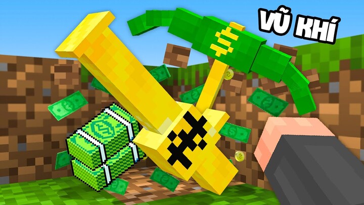 Minecraft nhưng Đập Block rơi ra Vũ Khí Triệu Phú