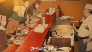 Naruto: Naruto đang ăn ramen với một nhóm bé gái ngồi xung quanh, Hinata ghen tị và tức giận bỏ đi n