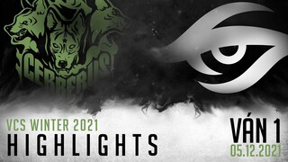 Highlight CES vs TS [VÁN 1[VCS Mùa Đông 2021][Tuần 3 - 05.12.2021]