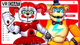 Circus Baby and Glamrock Freddy Become YouTube Stars in VRCHAT