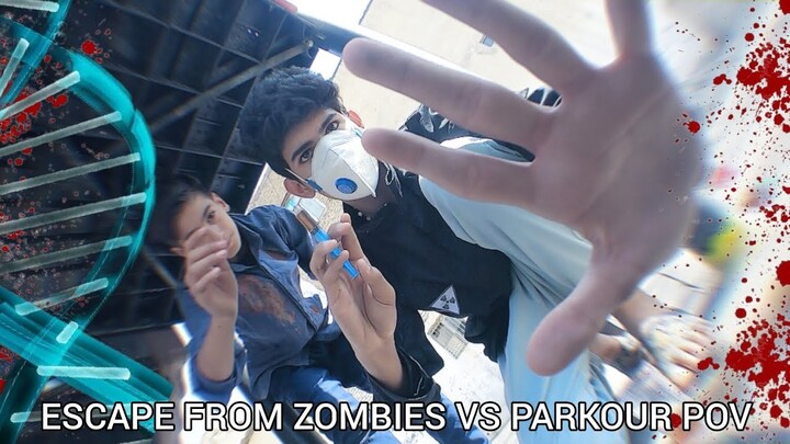 ESCAPE FROM ZOMBIES WITH PARKOUR POV IRAN 🇮🇷
