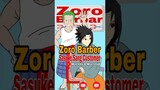 Anime Sesat ° Zoro Barber Shop × Sasuke pun Jadi Korban #shorts #anime #onepiece #naruto