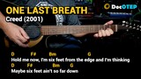 One Last Breath - Creed (2001) Easy Guitar Chords Tutorial with Lyrics