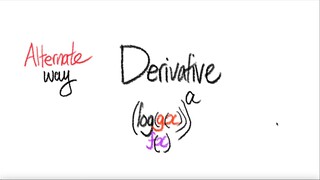 Alternate way exp derivative (logf(x)(g(x)))^a