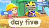 a day in animal crossing with NO cheats