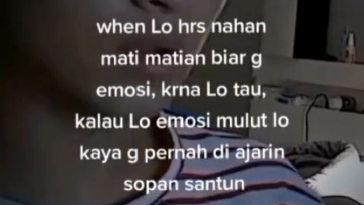 musti kudu ngomong kasar