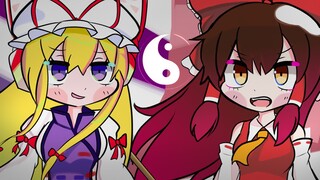 Hakurei Reimu's big tits destroyed Yakumo Zi's kitten【All ages】