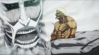 Reiner VS Bertholdt Colossal Titan - Armin Meets Bertholdt | Attack on Titan Final Season Part 3 2