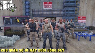 GTA 5 Khám Phá Khu Quân Đội Bí Mật Dưới Lòng Đất Đang Sản Xuất Chế Tạo Và Vận Chuyển Vũ Khí Cấm