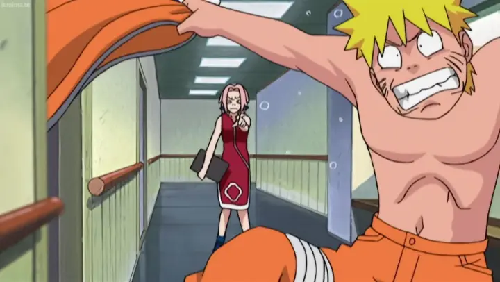 Sakura sees Naruto without clothes - Rock Lee found out that he can no longer be a shinobi