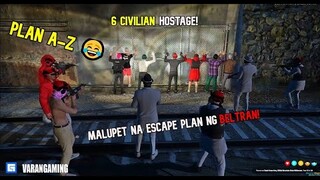 ESCAPE PLAN NG BELTRAN NAKATAKAS SA HOSTAGE TAKING! | GTA V ROLEPLAY