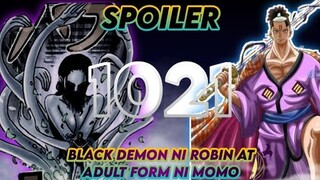 one piece chapter 1021 spoiler. robin marunong na ng armament haki? momo adult form cofirm.