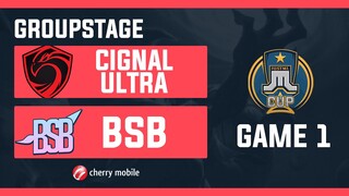 Just ML Cup Day 1 Cignal Ultra vs BSB Game 1 (BO3) | Just ML Mobile Legends