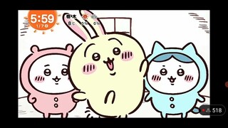 うさぎ早脱ぎ １月７日 ちいかわ占い