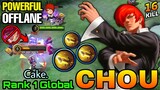 16 Kills Powerful Offlane Chou!! - Top 1 Global Chou by Cake. - Mobile Legends